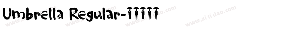 Umbrella Regular字体转换